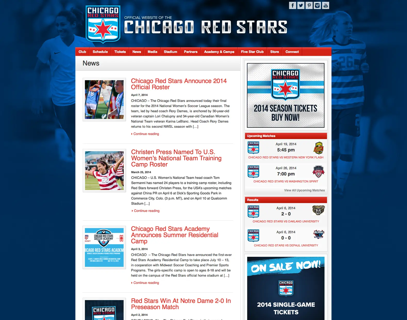 Chicago Red Stars news