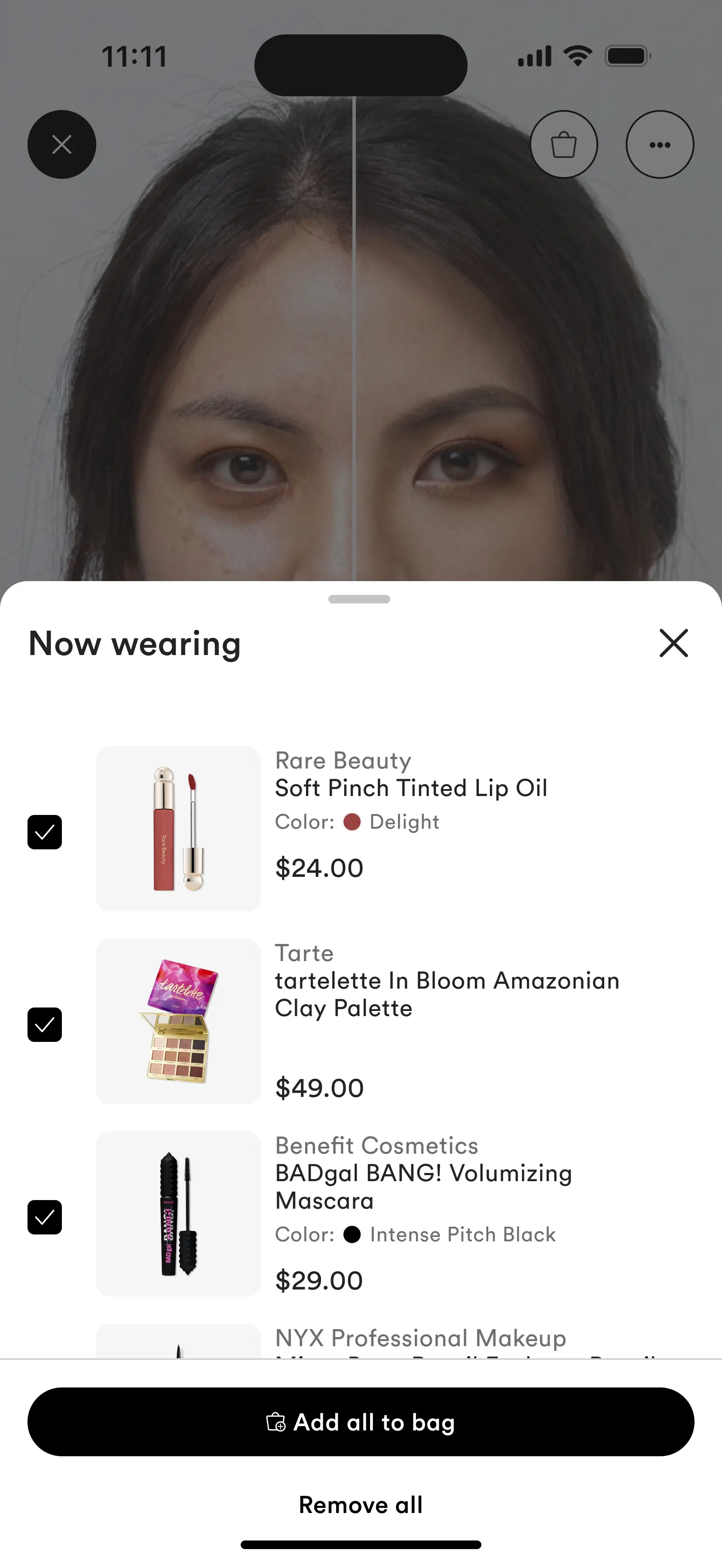 GlamLab product list